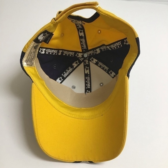 NEW Notre Dame Irish Football Hat Cap Starter Licensed Adjusts Navy Gray Gold - Picture 13 of 13